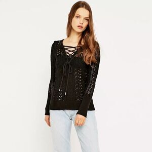 Free People Cross Ties Ginger Jumper Sweater